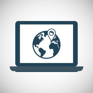 Merkezi tasarım ara. Müşteri Servisi simgesini. Düz illüstrasyon