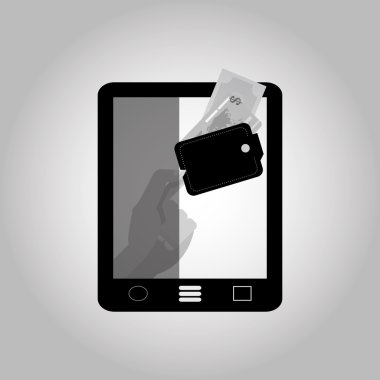 Para tasarım. Online ödeme. Mali madde