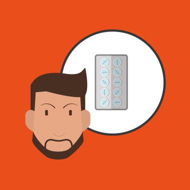 Doktor tasarım. Tıbbi bakım kavramı. Sağlık işareti