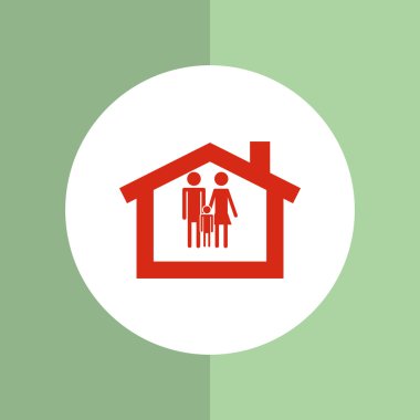 Güvenlik tasarımı. Koruma simgesi. Renkli resimde