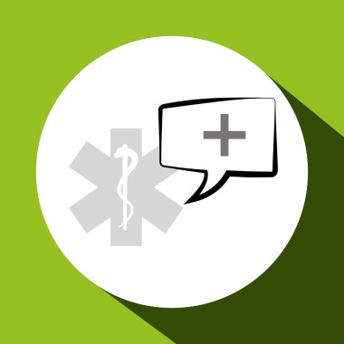 Doktor tasarım. Tıbbi bakım kavramı. Sağlık işareti