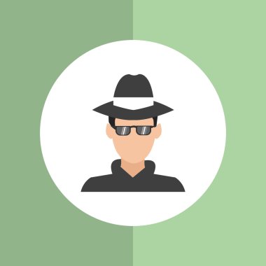 Güvenlik tasarımı. Koruma simgesi. Renkli resimde