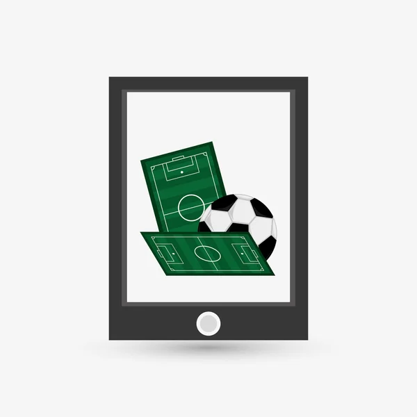 Sportdesign. Technologie-Ikone. weißer Hintergrund, Vektorabbildung — Stockvektor