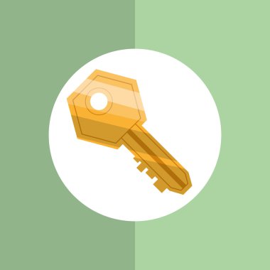 Güvenlik tasarımı. Koruma simgesi. Renkli resimde