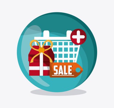 Pazarlama online tasarım. alışveriş kavramı. renkli illustratio