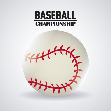 Beyzbol tasarım. Spor kavram. Düz illüstrasyon