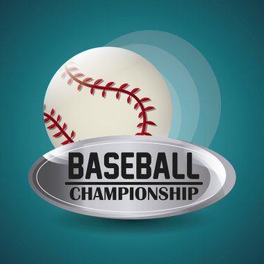 Beyzbol tasarım. Spor kavram. Düz illüstrasyon