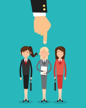 İnsan kaynakları tasarlayın. İnsanlar simgesi. Renkli resimde