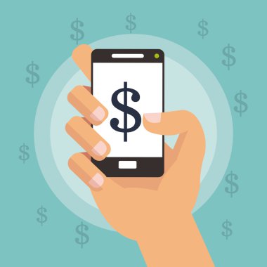 Para tasarım. mali madde. Düz illüstrasyon, düzenlenebilir vektör