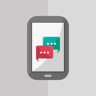 Teknoloji tasarım. ortam simgesi. Renkli resimde