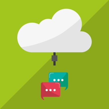 Teknoloji tasarım. ortam simgesi. Renkli resimde