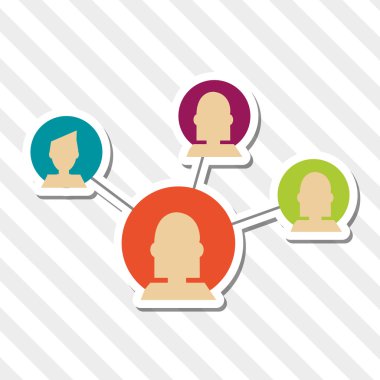 Sosyal medya grafik tasarım, vektör çizim