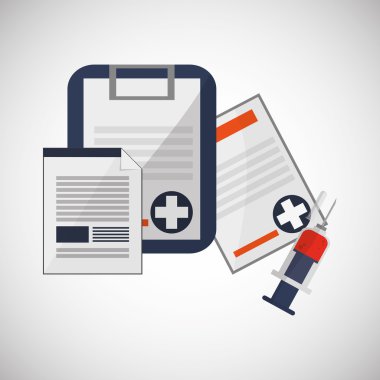 Tıbbi bakım tasarım. Sağlık simgesi. Düz illüstrasyon