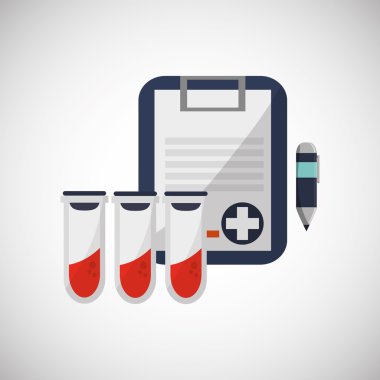 Tıbbi bakım tasarım. Sağlık simgesi. Düz illüstrasyon