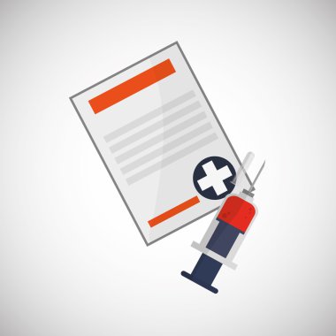 Tıbbi bakım tasarım. Sağlık simgesi. Düz illüstrasyon