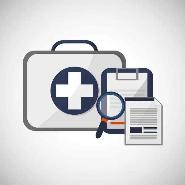 Medical care design. Health care icon. Flat illustration — Stock Vector