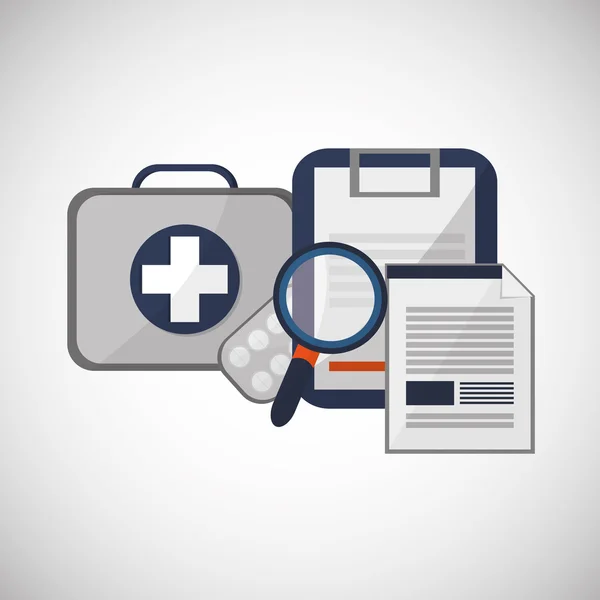 Medical care design. Health care icon. Flat illustration — Stock Vector