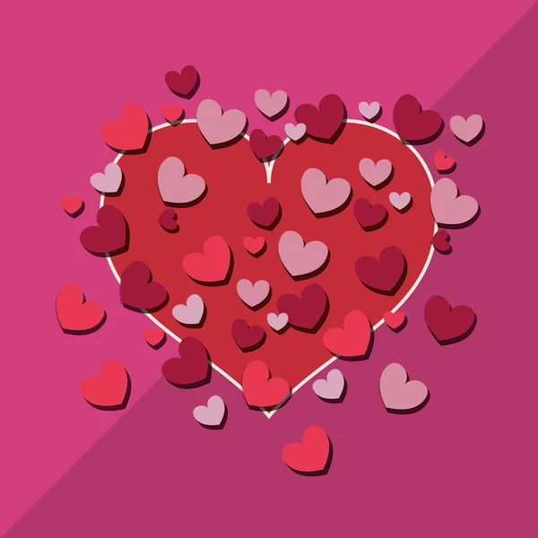 Diseño de amor. icono romántico. Colorida ilustración — Vector de stock