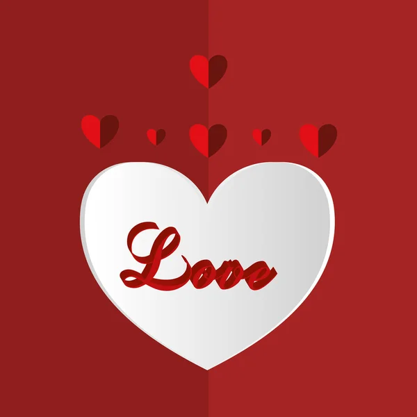 Design de amor. ícone romântico. Ilustração colorida — Vetor de Stock