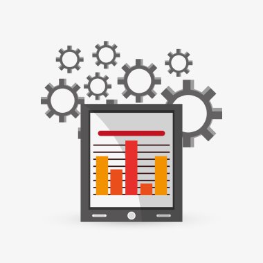 İş tasarımı. Mali madde simgesi. Düz illüstrasyon