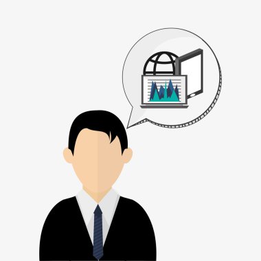 İş tasarımı. Mali madde simgesi. Düz illüstrasyon