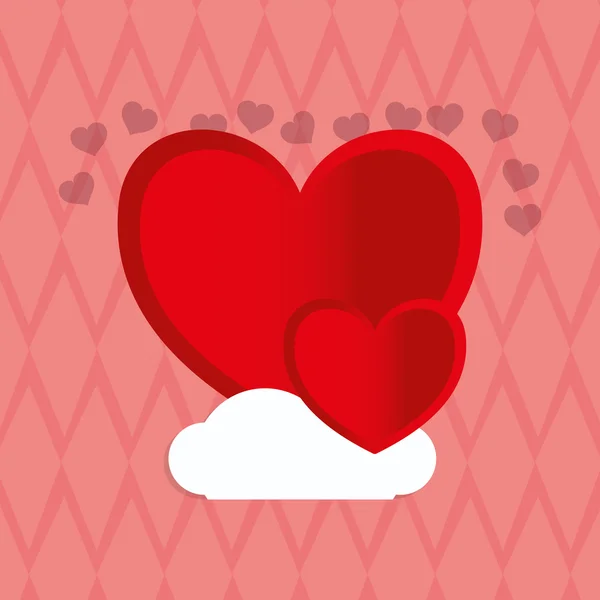 Diseño de amor. icono romántico. Colorida ilustración — Vector de stock