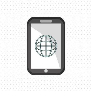 akıllı telefon simgesi. Gadget'ı kavramı. Düz illüstrasyon