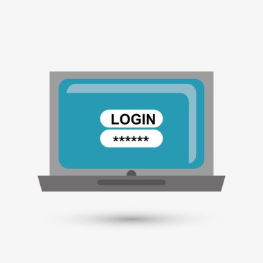 Güvenlik sistemi tasarımı. Koruma simgesi. İzole illüstrasyon