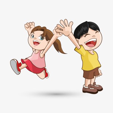 Çocuk simgesi. Çocuk tasarım. Çocukluk kavramı