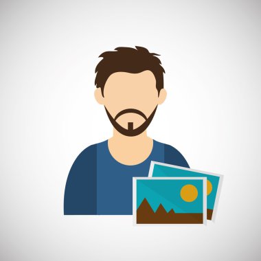 işadamı tasarım. Kurumsal simgesi. İzole illüstrasyon