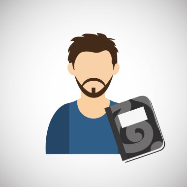 işadamı tasarım. Kurumsal simgesi. İzole illüstrasyon