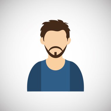 işadamı tasarım. Kurumsal simgesi. İzole illüstrasyon