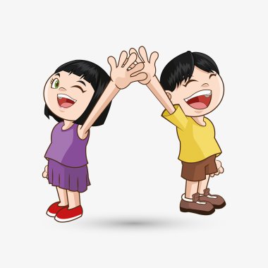 Çocuk simgesi. Çocuk tasarım. Çocukluk kavramı