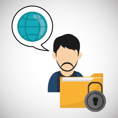 Dosya tasarımı. Online kavramı. İzole illüstrasyon, düzenlenebilir vektör