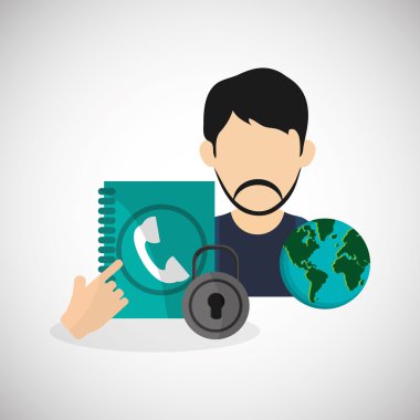 Internet tasarım. iletişim kavramı. düz illüstrasyon, düzenlenebilir vektör