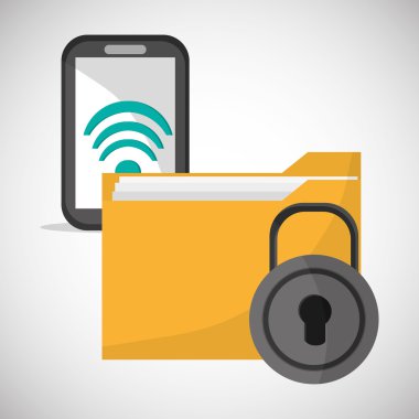 Dosya tasarımı. Online kavramı. İzole illüstrasyon, düzenlenebilir vektör