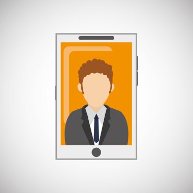 işadamı tasarım. Kurumsal simgesi. İzole illüstrasyon