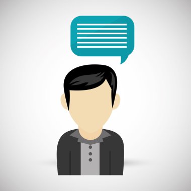 Sosyal Medya tasarım. kişi simgesi. renkli resimde