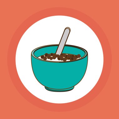 Kahvaltı grafik tasarım, vektör çizim