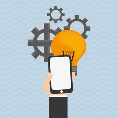 Fikir tasarım iş kavramı. Renkli resimde