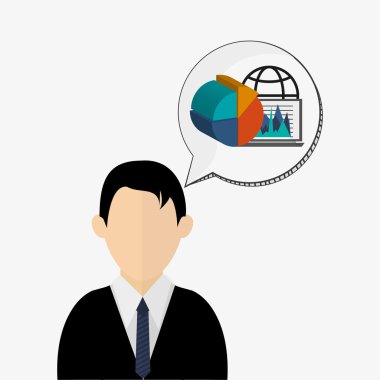 İş tasarımı. Mali madde simgesi. Düz illüstrasyon