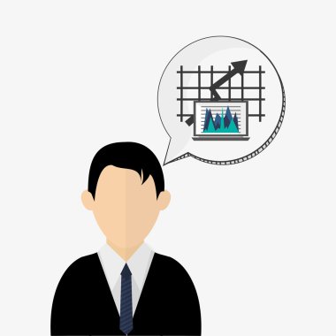 İş tasarımı. Mali madde simgesi. Düz illüstrasyon