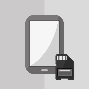 Teknoloji tasarım. ortam simgesi. Renkli resimde