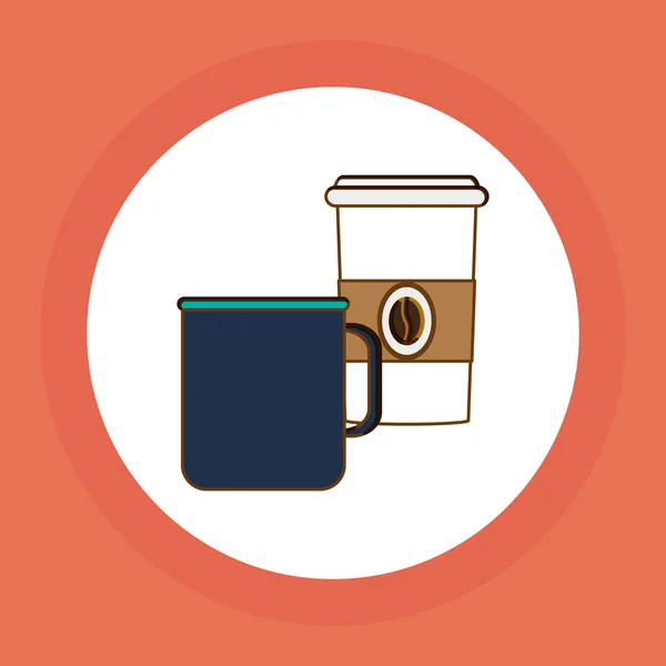 Diseño gráfico de desayuno, ilustración vectorial — Vector de stock