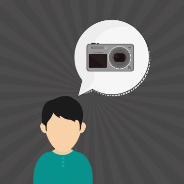 Giyilebilir teknoloji tasarım. kablosuz simgesi. Düz illüstrasyon