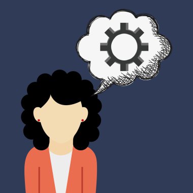 Teknoloji tasarım. ortam simgesi. Renkli resimde