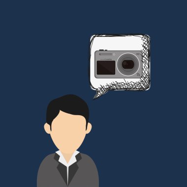 Giyilebilir teknoloji tasarım. kablosuz simgesi. Düz illüstrasyon