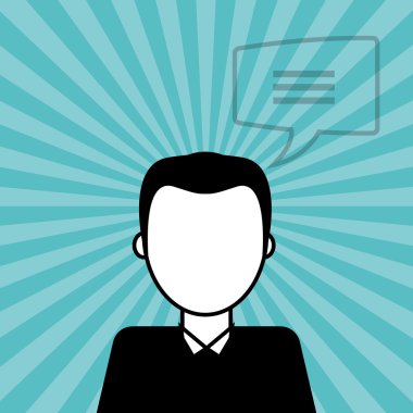 İletişim tasarımı. balonu simgesinin. Düz illüstrasyon, düzenlenebilir vektör