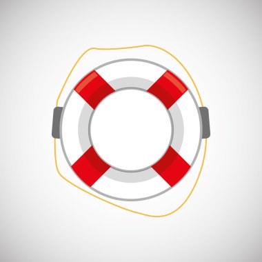 Sigorta tasarım. Güvenlik simgesi. İzole illüstrasyon