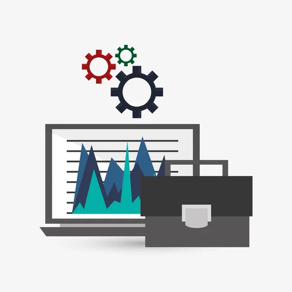 Infografik-Design. Geschäftsikone. Vereinzelte Illustration — Stockvektor